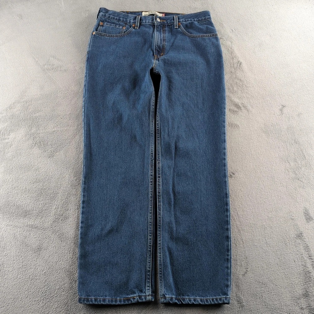 Vintage Levis Jeans 38x32 (Fits 36x31) Blue Slim Fit Denim Straight Cotton Y2K